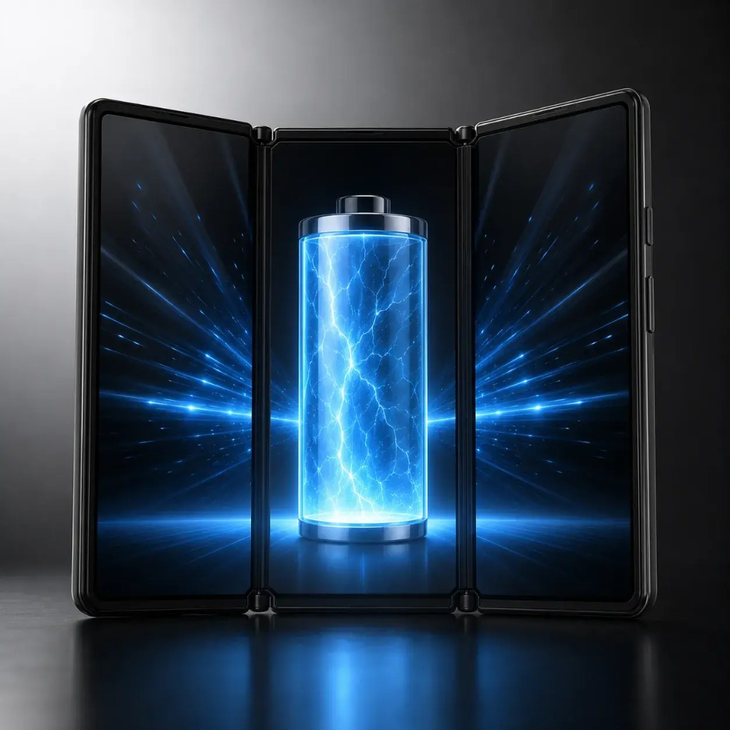 Fold360 — nagy kapacitású 6800 mAh akkumulátor