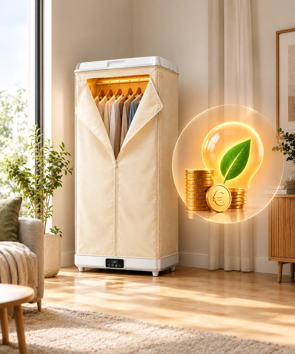 Máquina de secar compacta de baixo consumo