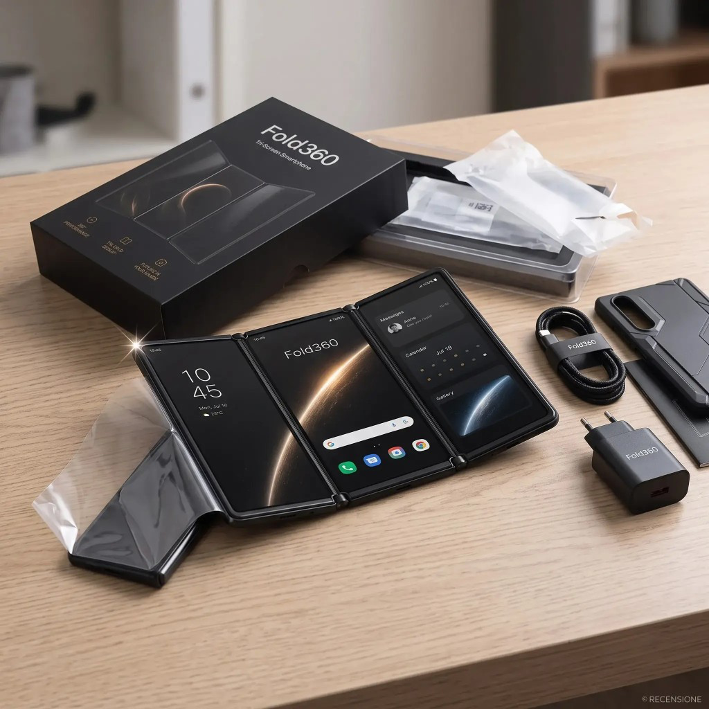Unboxing Fold360 — kit e accessori